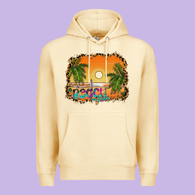 Beach Vibes Premium Hoodie Designed By Cowhidedigitalart