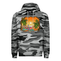 Slate Camo beach vibes Premium Hoodie - CowhideDigitalArt