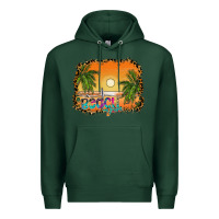 Sports Green beach vibes Premium Hoodie - CowhideDigitalArt