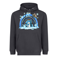 Smoke winter   rainbow and snowman Heavyweight Hoodie - AdoDesignShop