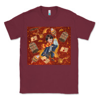 Burgundy wizard boy with magic items Classic Tee - TumblerDesignByShophia