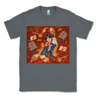 Charcoal Heather wizard boy with magic items Classic Tee - TumblerDesignByShophia