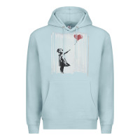 Blue Mist banksy balloon girl cute Premium Hoodie - maiPhamDesign