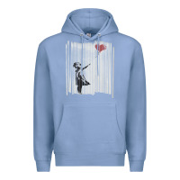 Colony Blue banksy balloon girl cute Premium Hoodie - maiPhamDesign