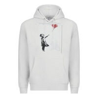 Dove Grey banksy balloon girl cute Premium Hoodie - maiPhamDesign