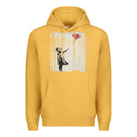 Mustard banksy balloon girl cute Premium Hoodie - maiPhamDesign