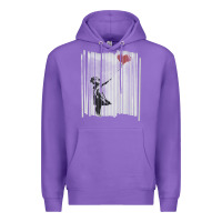Purple banksy balloon girl cute Premium Hoodie - maiPhamDesign