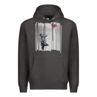Smoke banksy balloon girl cute Premium Hoodie - maiPhamDesign