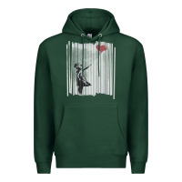 Sports Green banksy balloon girl cute Premium Hoodie - maiPhamDesign