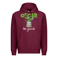 Burgundy oscar the grouch Premium Hoodie - maiPhamDesign