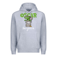 Heather Grey oscar the grouch Premium Hoodie - maiPhamDesign