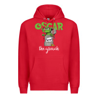 Red oscar the grouch Premium Hoodie - maiPhamDesign