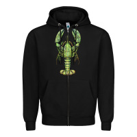 Black lobster Zipper Hoodie - BarkalooDesign