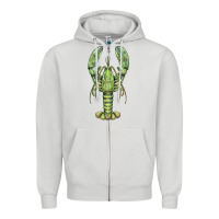 Dove Grey lobster Zipper Hoodie - BarkalooDesign