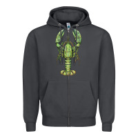 Smoke lobster Zipper Hoodie - BarkalooDesign