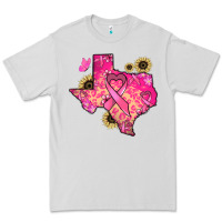 Dove Grey Texas map Cancer Premium Tee - HowdyJamesFarm