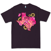 Plum Texas map Cancer Premium Tee - HowdyJamesFarm
