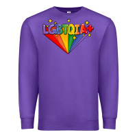 Purple lgbtqıa  pride week Premium Sweatshirt - AdoDesignShop