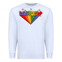 White lgbtqıa  pride week Premium Sweatshirt - AdoDesignShop