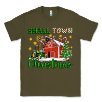 Army Green Small Town Christmas Classic Tee - Artiststas
