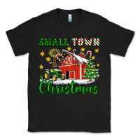 Black Small Town Christmas Classic Tee - Artiststas