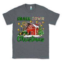 Charcoal Heather Small Town Christmas Classic Tee - Artiststas