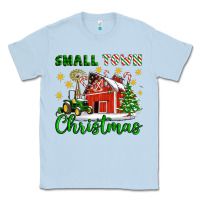 Dusty Blue Small Town Christmas Classic Tee - Artiststas