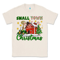 Natural Small Town Christmas Classic Tee - Artiststas