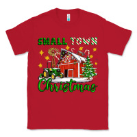 Red Small Town Christmas Classic Tee - Artiststas