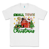 White Small Town Christmas Classic Tee - Artiststas