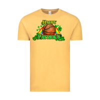 Vintage Mustard St. Patrick's Day Basketball Vintage Tee - HowdyJamesFarm