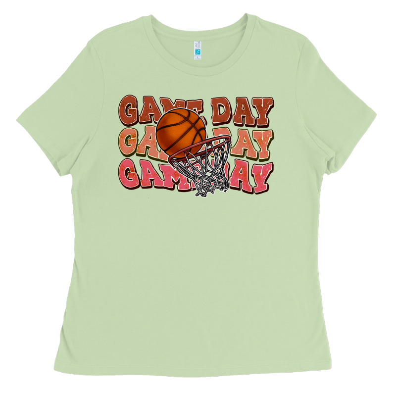 Game Day Game Day Game Day Basketball Ladies Tee by HowdyJamesFarm | Teevron