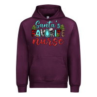 Mauve Wine santa s favorite nurse Urban Hoodie - JahusDesignShop