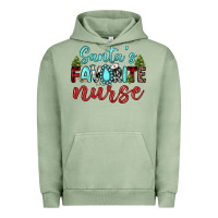 Pigment Oil Green santa s favorite nurse Urban Hoodie - JahusDesignShop