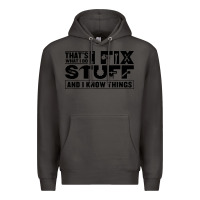 Smoke that's what i do i fix stuff and i know things funny Premium Hoodie - maiPhamDesign