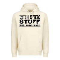 Tofu that's what i do i fix stuff and i know things funny Premium Hoodie - maiPhamDesign
