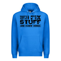 True Royal that's what i do i fix stuff and i know things funny Premium Hoodie - maiPhamDesign