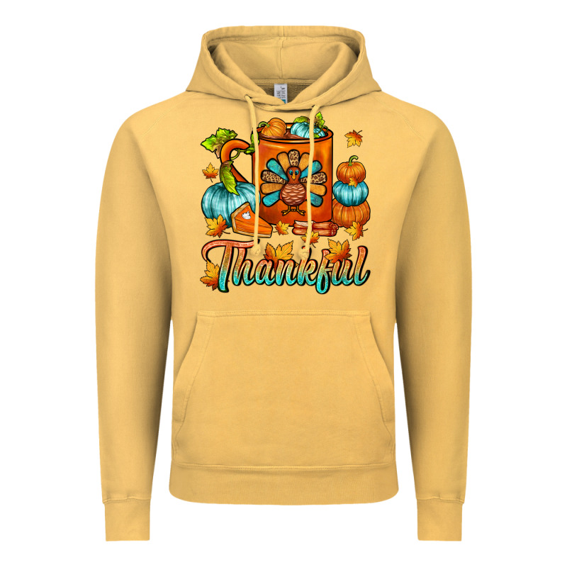 Thankful Thanksgiving Coffee Mug Vintage Hoodie by FaDigitalArtStudio | Teevron