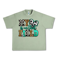 Oil Green my heart is on that field soccer Urban Heavy Tee - Jasminsmagicworld