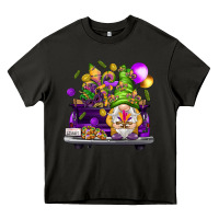 Asphalt Mardi Gras gnome on the truck Heavy Core Tee - NancyCooperArtShop