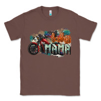 Chestnut Badass Mama motorcycle Classic Tee - HowdyJamesFarm