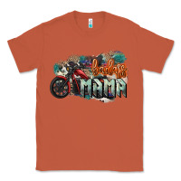 Copper Badass Mama motorcycle Classic Tee - HowdyJamesFarm