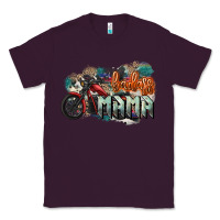 Plum Badass Mama motorcycle Classic Tee - HowdyJamesFarm