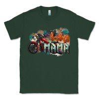 Sports Green Badass Mama motorcycle Classic Tee - HowdyJamesFarm