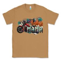 Toasted Coconut Badass Mama motorcycle Classic Tee - HowdyJamesFarm