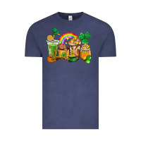 Vintage Denim St. Patricks coffee cups Vintage Tee - HowdyJamesFarm