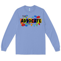 Colony Blue Advocate Autism Long Sleeve Tee - FaDigitalArtStudio