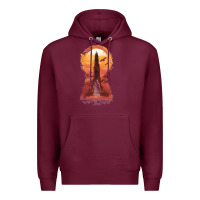 Burgundy Retro Animation  Novel Art Characters Poster Premium Hoodie - maiPhamDesign