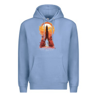 Colony Blue Retro Animation  Novel Art Characters Poster Premium Hoodie - maiPhamDesign