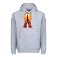 Heather Grey Retro Animation  Novel Art Characters Poster Premium Hoodie - maiPhamDesign